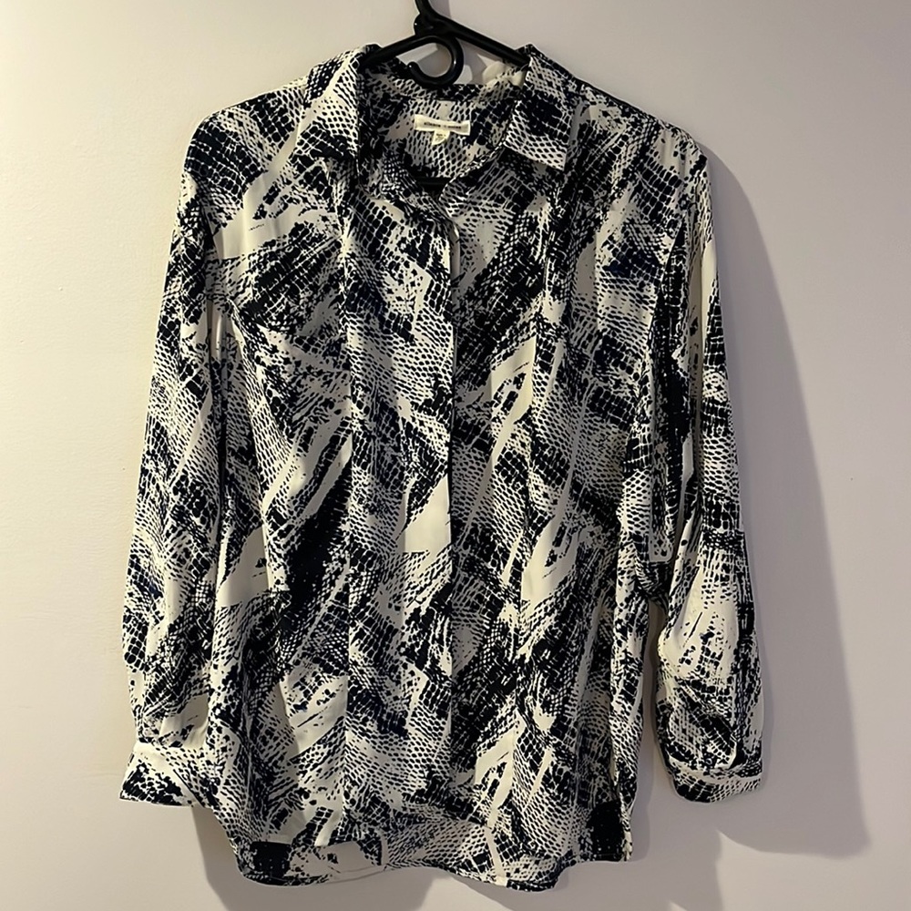 SILENCE + NOISE Snake Print Blouse